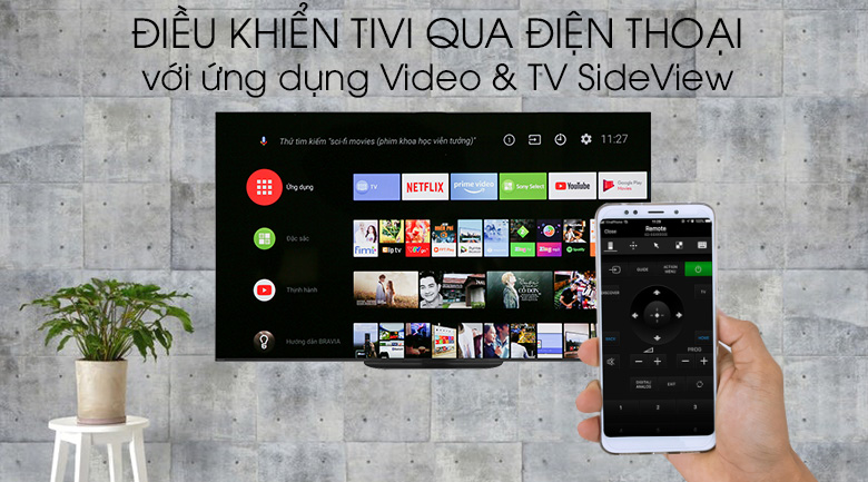 Điều khiển tivi 65A9G bằng điện thoại đơn giản 