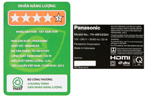 Android Tivi Panasonic 4K 49 inch 49FX550V