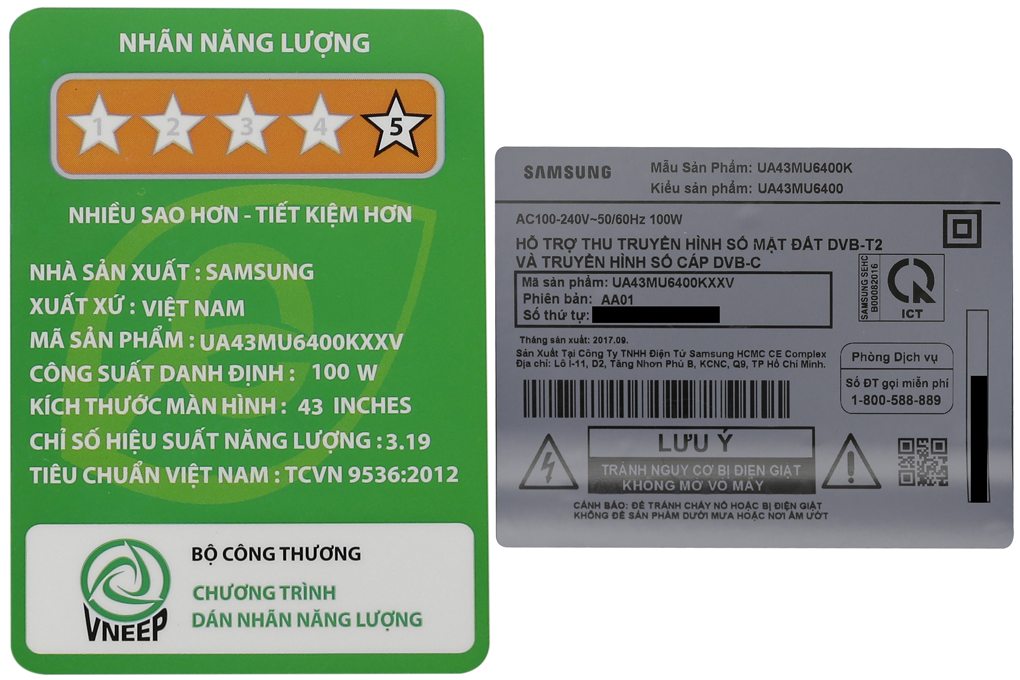 Smart Tivi Samsung 4K 43 inch UA43MU6400