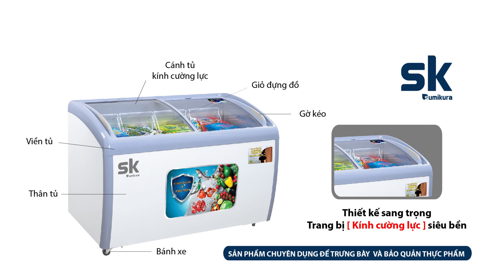 Tủ đông Sumikura SKFS-300C