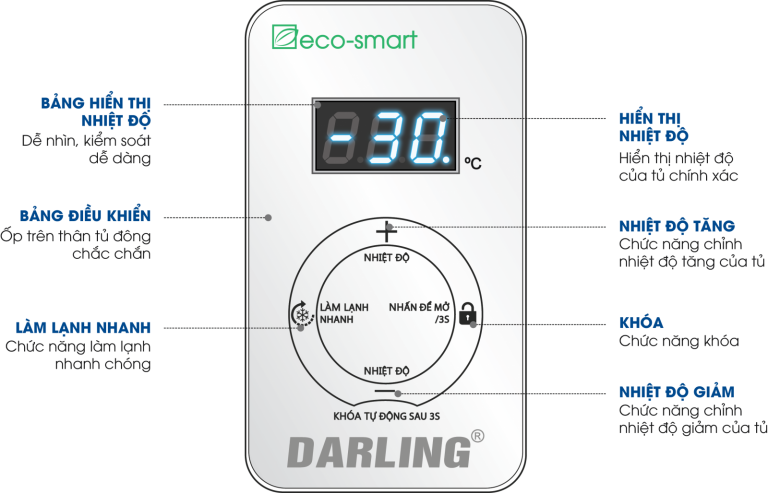 Tủ đông Darling DMF-3699WSI-2