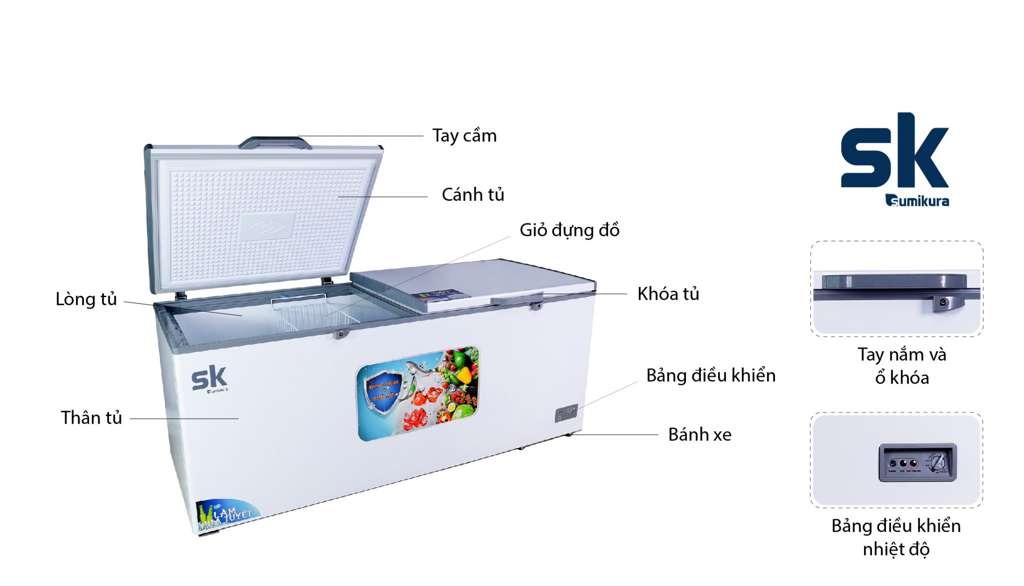 Tủ đông Sumikura SKF-650S
