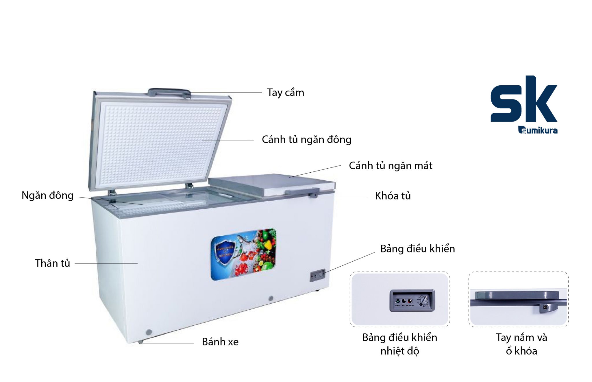 Tủ đông Sumikura SKF-500DI Inverter