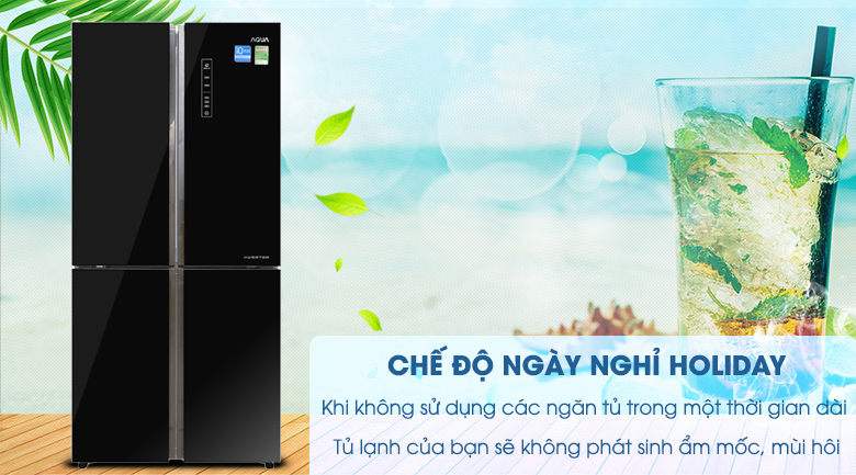 Tủ lạnh Aqua Inverter 456 lít AQR-IG525AM GB