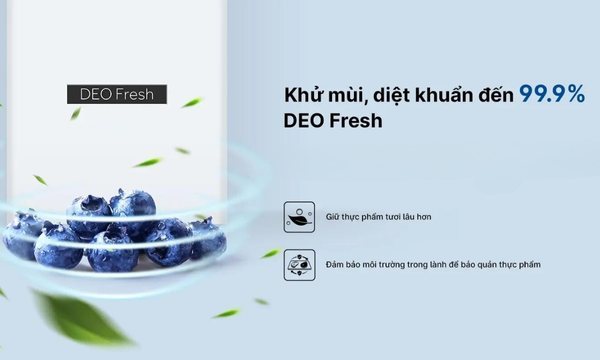 Tủ lạnh Aqua Inverter 320 lít AQR-B380MA(WGP)U1 - Khử mùi diệt khuẩn