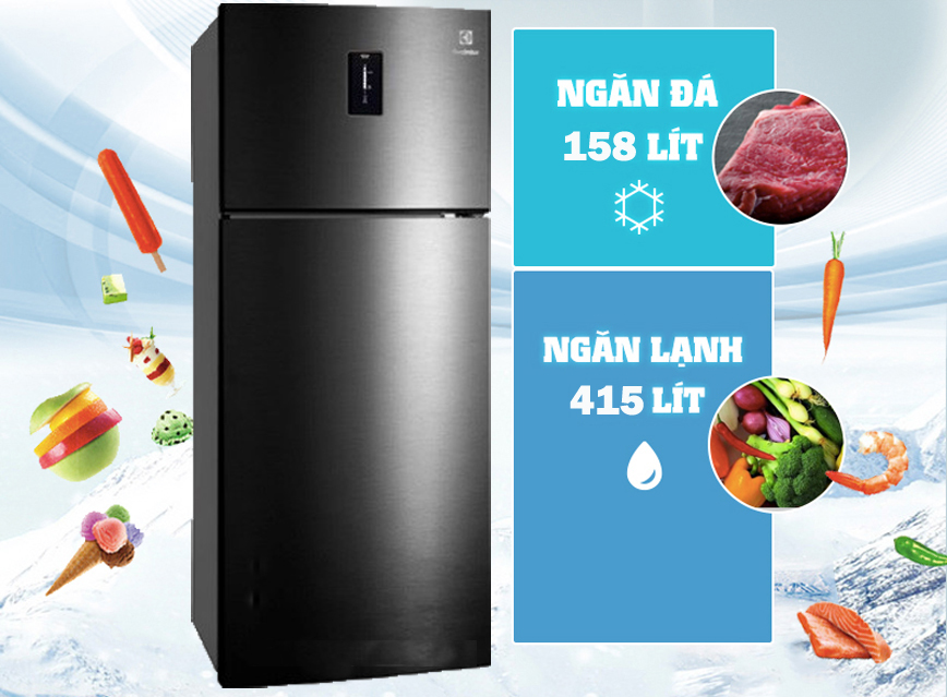 Tủ lạnh Electrolux ETE5720BA 573 lít 2 cửa Inverter