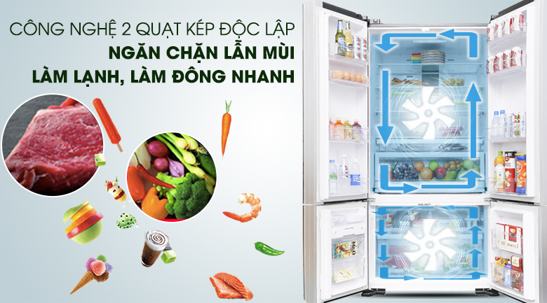 Tủ lạnh Hitachi Inverter 640 lít R-WB800PGV5 GBK
