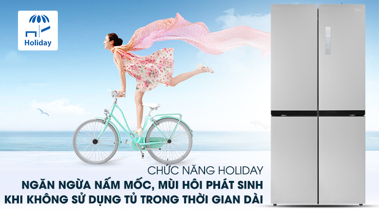 Tủ lạnh Midea Inverter 482 lít MRC-626FWEIS