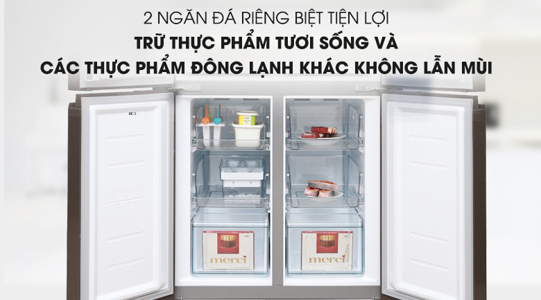 Tủ lạnh Midea Inverter 482 lít MRC-626FWEIS