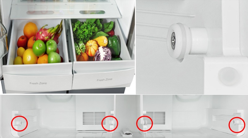 Tủ lạnh Midea Inverter 482 lít MRC-626FWEIS
