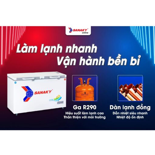 Tủ Đông Sanaky VH-5699W2K 365 lít