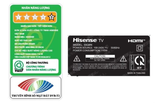Google Tivi Hisense 4K 55 inch 55Q6N