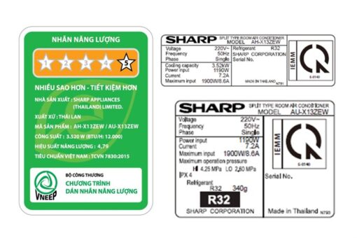 Điều hòa Sharp 12000btu Inverter 1.5 HP AH-X13ZEW