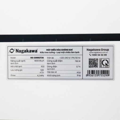 Điều hòa 1 chiều Nagakawa 9000Btu NS-C09R2T30