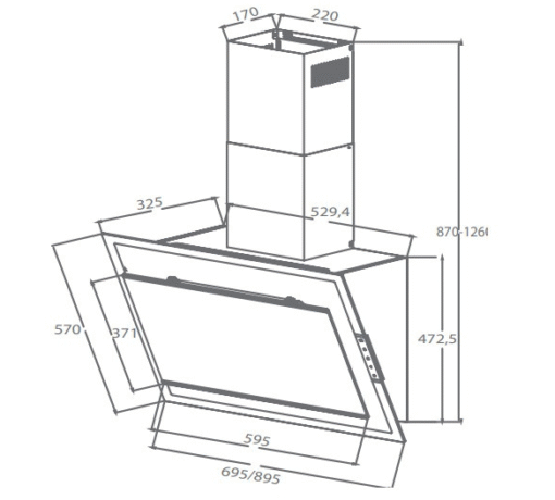 Máy hút mùi Canzy 90cm CZ-399TGLASS