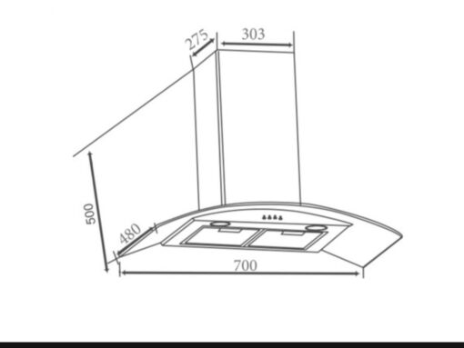 Máy hút mùi Canzy 70cm CZ-D70SQB