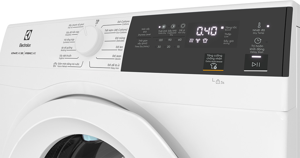 Máy sấy thông hơi Electrolux UltimateCare 9 kg EDS904H3WC