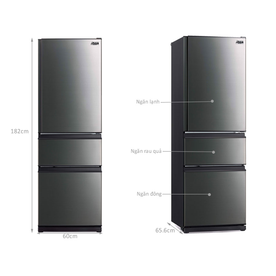 Tủ lạnh Mitsubishi Electric Inverter 365 lít MR-CX46ER-BST
