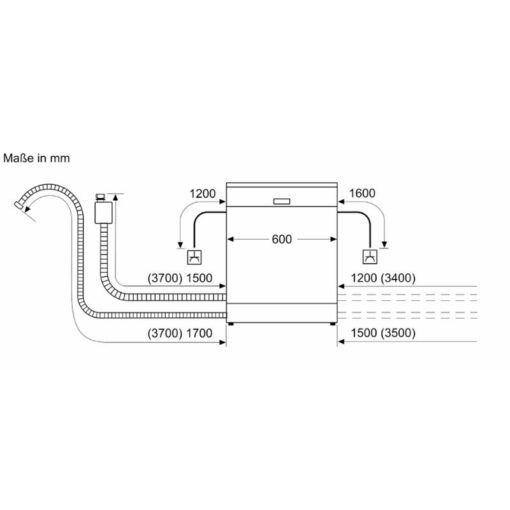 Máy rửa bát Bosch 14 bộ SMI6ZCS16E Series 6 Zeolith Bán âm