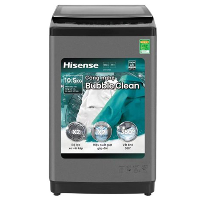 Máy giặt cửa trên Hisense lồng đứng 10.5 kg WTJA1015UT