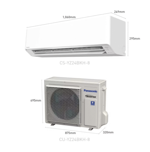 Điều hòa hai chiều Panasonic 2.5HP 24200btu CS-YZ24BKH-8