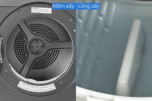 Máy sấy thông hơi Aqua 8 kg AQH-V800H.SS
