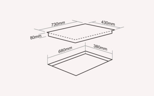 Bếp từ 2 vùng nấu Faster FS 828I âm tủ