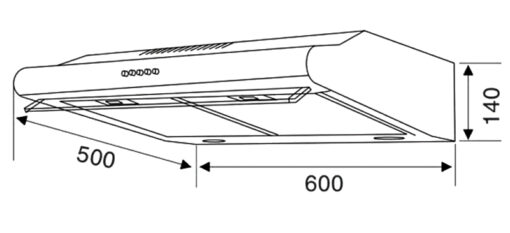 Máy hút mùi Canzy 60cm CZ-C506B
