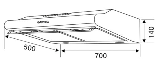 Máy hút mùi Canzy 70cm CZ-C507B