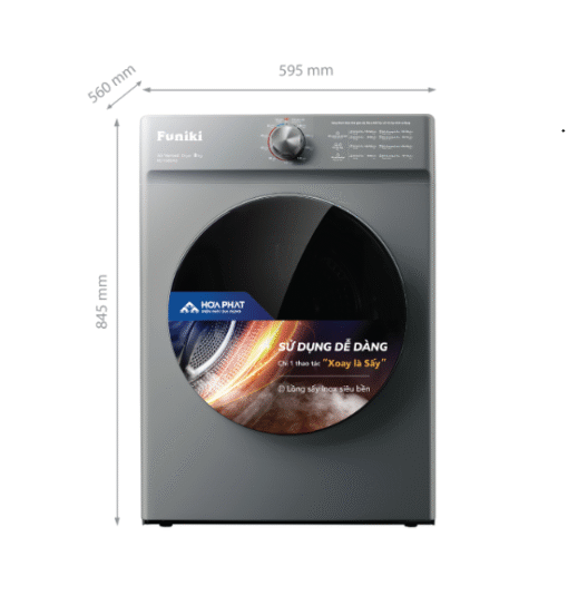 Máy sấy thông hơi Funiki HD-V680AG 8kg