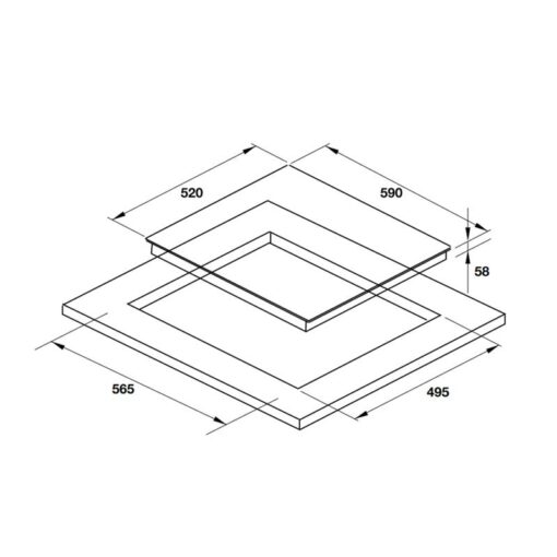 Bếp từ  3 vùng nấu Hafele HC-I603B 536.61.791