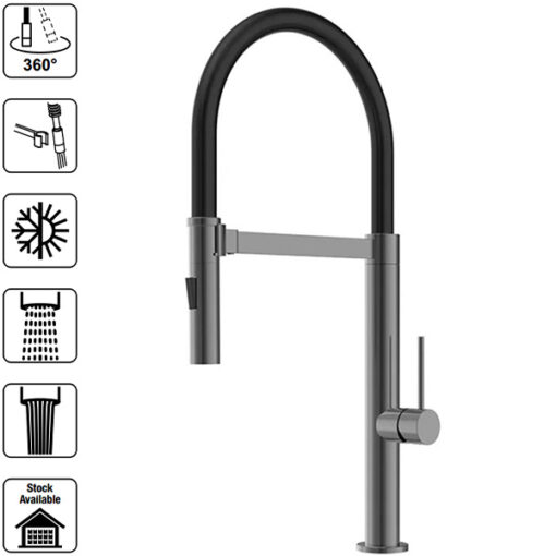 Vòi bếp Hafele 570.85.451 HT24-SH1F527 màu titan