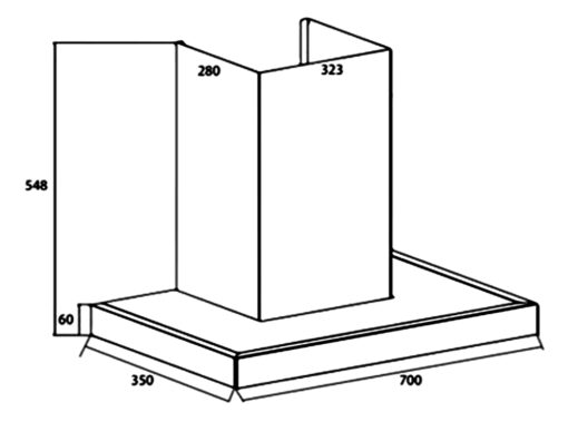Máy hút mùi Canzy 70cm CZ-D70S35