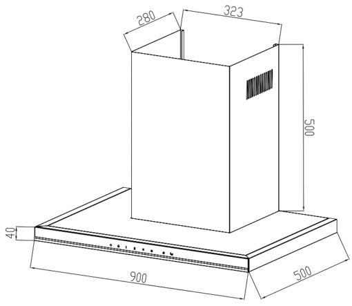 Máy hút mùi Canzy 90cm CZ-TS900SS