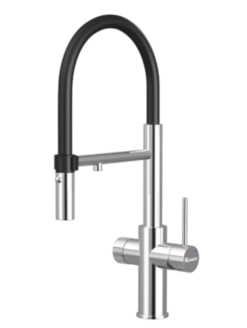 Vòi rửa Konox thân mềm 3 đường nước Combi Chrome nóng lạnh RO
