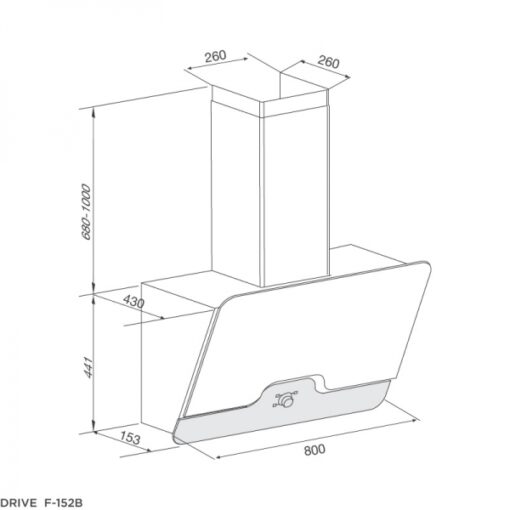 Máy hút khói, khử mùi 80cm Malloca DRIVE F-152B