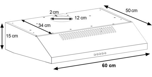 Máy hút mùi âm tủ 60cm Eurosun EH-60CF19B