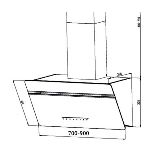 Máy hút mùi gắn tường Eurosun 70cm EH-70CN73
