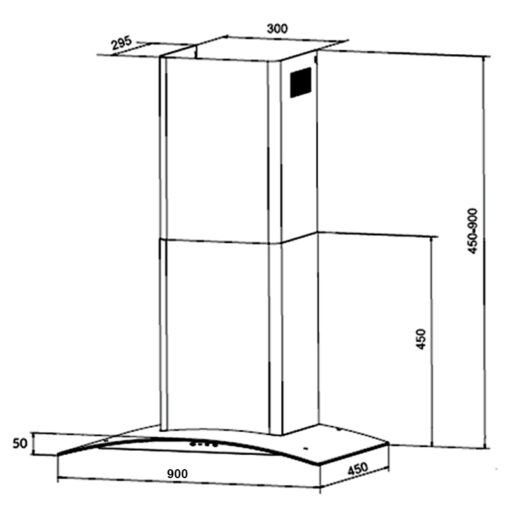 Máy hút mùi gắn tường Eurosun 90cm EH-90K11E