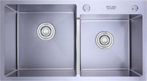 Chậu rửa 2 hố lệch Eurosun 80cm Skyland EU-8045HS9