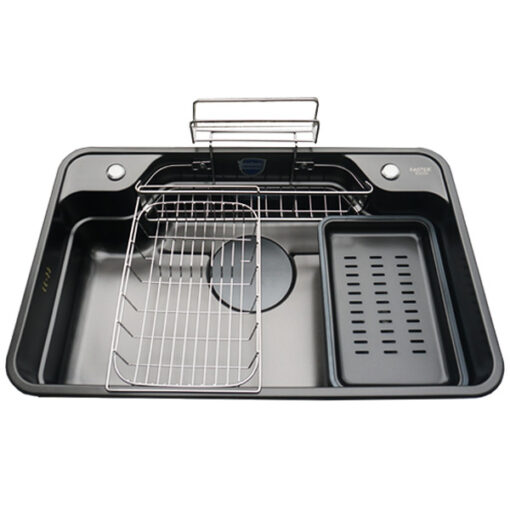 Chậu rửa bát inox 1 hố Faster 80cm FS 8050B1