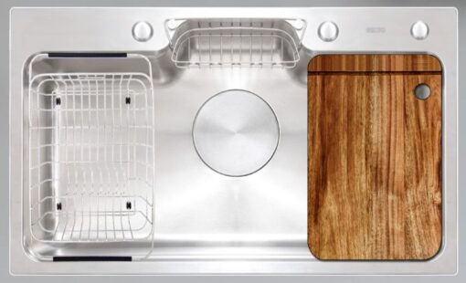 Chậu rửa Gento 1 hố 80cm inox 304 GT04-8048