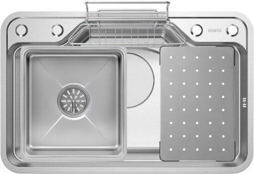 Chậu rửa 1 hố chống xước Gento GT04-7848 Smart