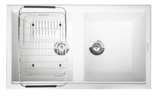 Chậu rửa Konox 2 hố Granite Sink 86cm Phoenix Smart 860 White