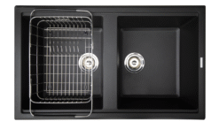 Chậu rửa Konox 2 hố Granite Sink 86cm Phoenix Smart 860 Black