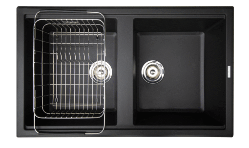 Chậu rửa Konox 2 hố Granite Sink 86cm Phoenix Smart 860 Black