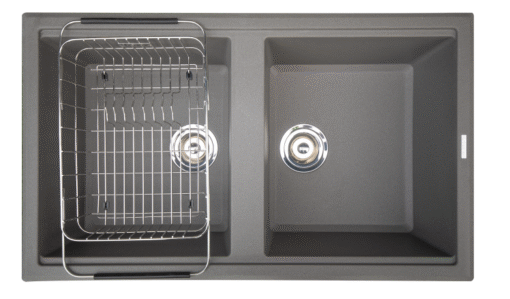 Chậu rửa Konox 2 hố Granite Sink 86cm Phoenix Smart 860 Grey