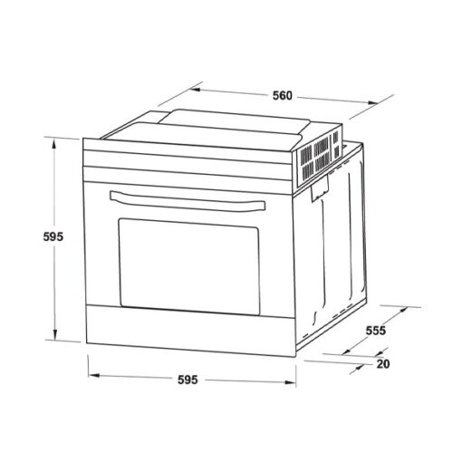 Lò Nướng Âm Tủ Hafele HO-4K70A 538.61.451