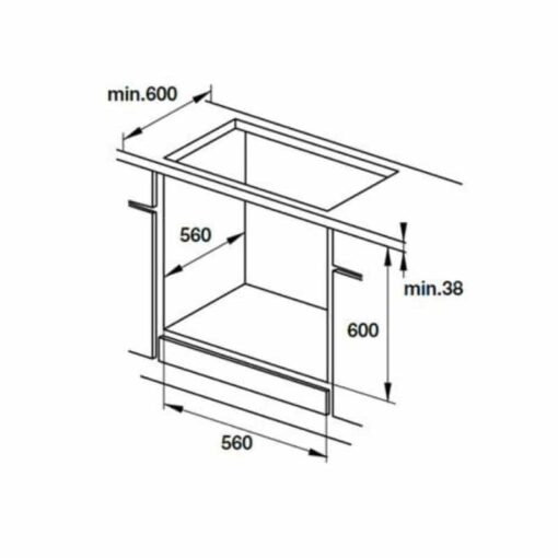 Lò nướng Hafele HO-KT60A9 535.02.611  65 lít