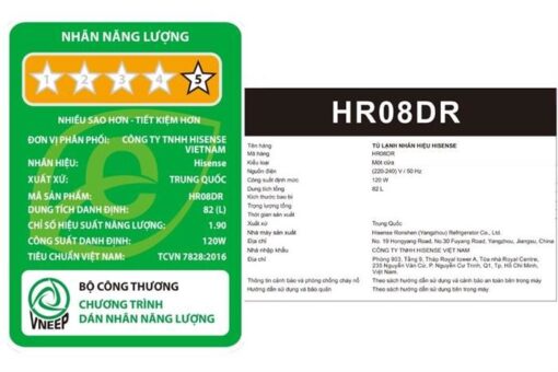 Tủ lạnh mini Hisense HR08DR/W
